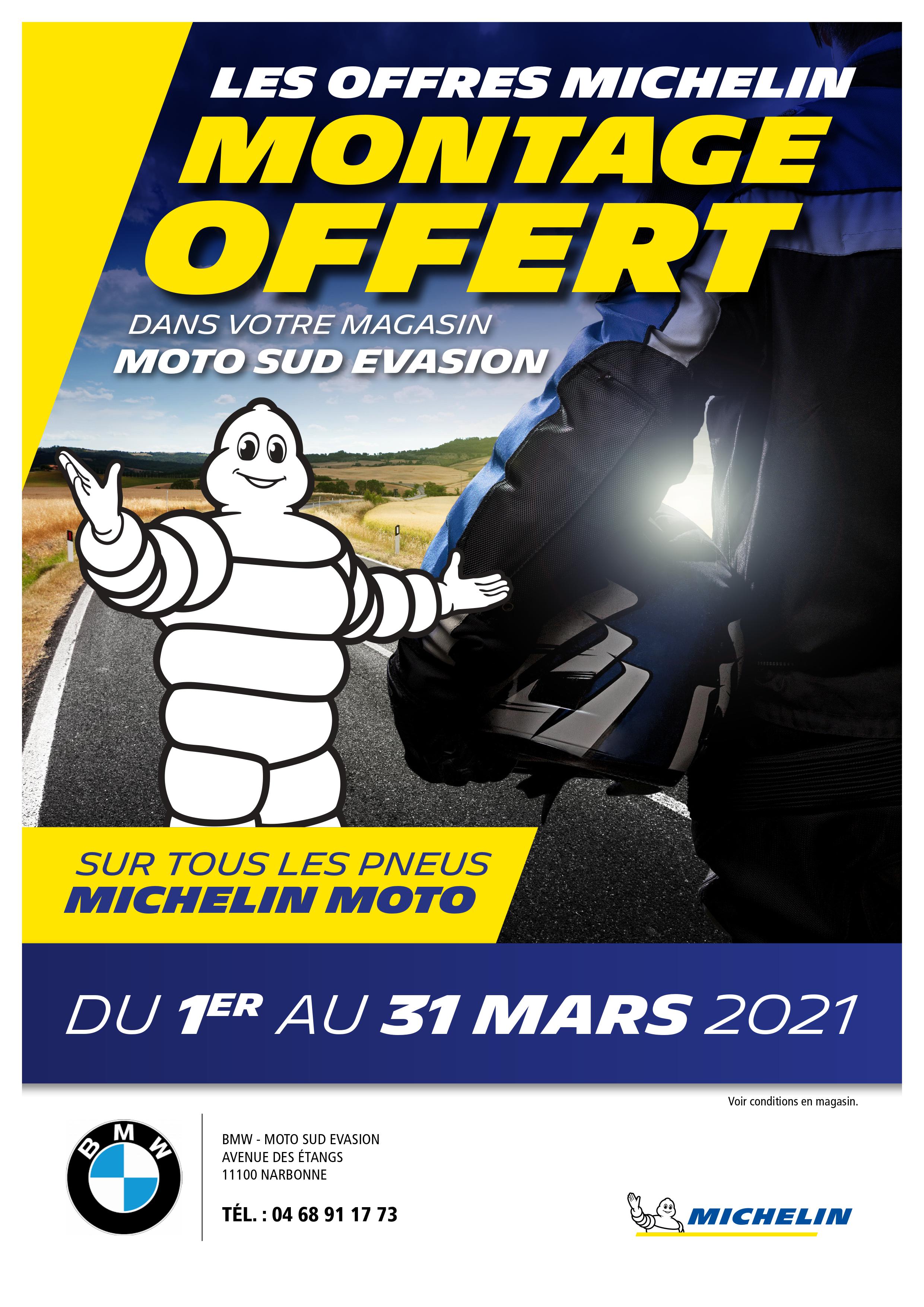 OPERATION MONTAGE OFFERT sur les pneus MICHELIN 